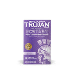 Trojan Her Pleasure Ecstasy Large Size Condoms - Box Of 10