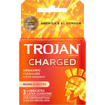 Trojan Intensified Charged Condoms - Box Of 3