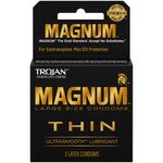 Trojan Magnum Thin Large Size Condoms - Box Of 3