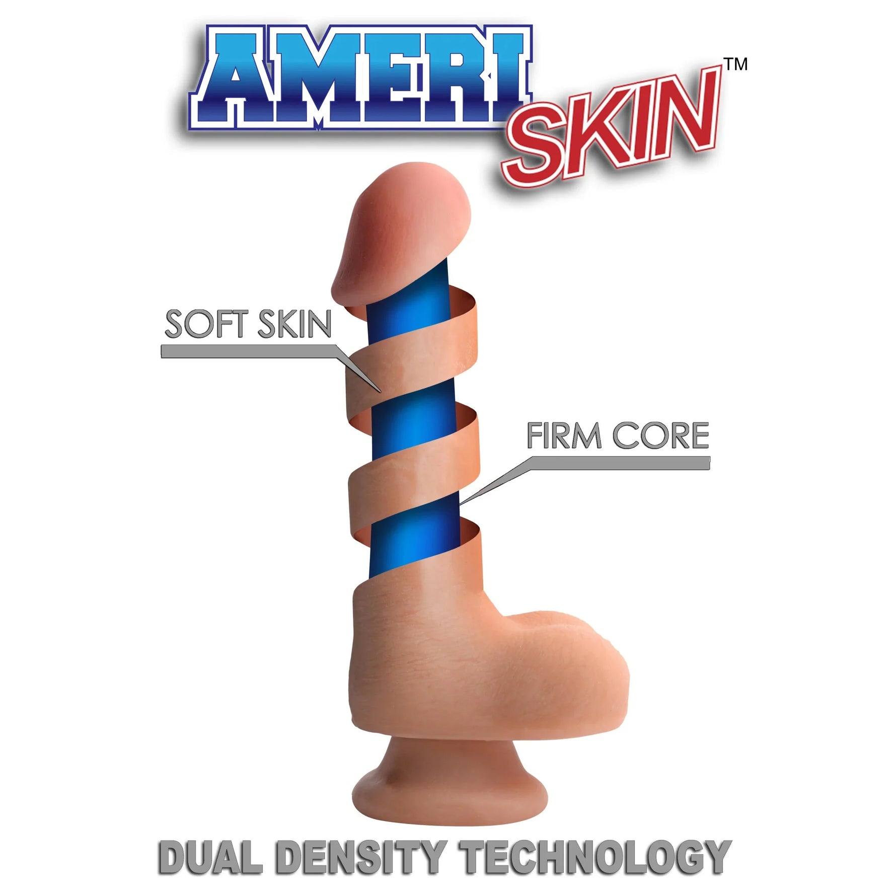 USA Cocks Dual Layered Realistic Dildo