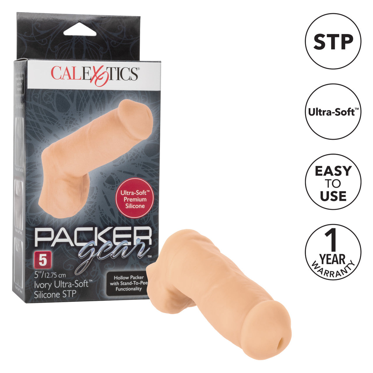 Ultra-Soft STP Hollow 5 Inch Packer Dildo