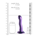 Ultra Soft Silicone 7 Inch Curvy G-Spot Dildo - Purple