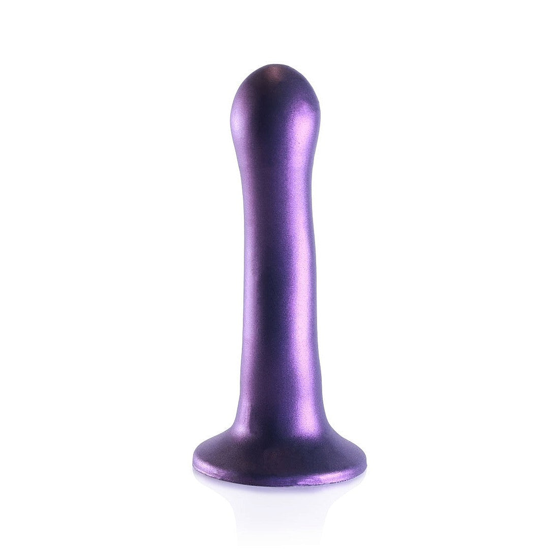 Ultra Soft Silicone 7 Inch Curvy G-Spot Dildo - Purple