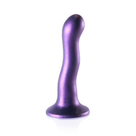 Ultra Soft Silicone 7 Inch Curvy G-Spot Dildo - Purple