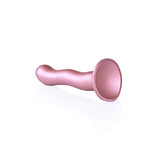 Ultra Soft Silicone 7 Inch Curvy G-Spot Dildo - Rose Gold