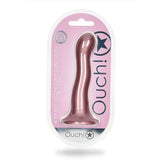 Ultra Soft Silicone 7 Inch Curvy G-Spot Dildo - Rose Gold