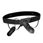 Unisex Vibrating Hollow Strap-On Dildo