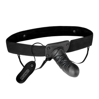 Unisex Vibrating Hollow Strap-On Dildo