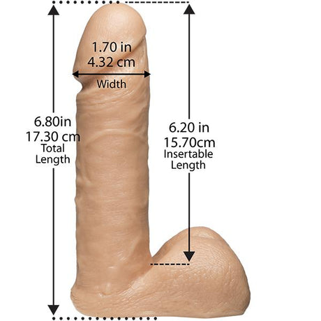 Vac-U-Lock Realistic Strap On Dildo Harness