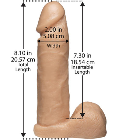Vac-U-Lock Realistic Strap On Dildo Harness