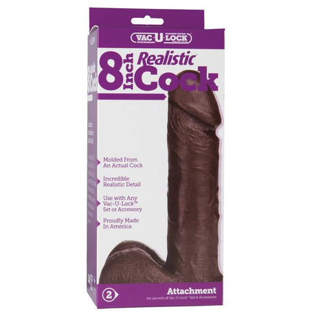 Vac-u-lock 8 inch Strap On Dildo