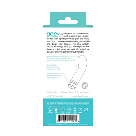 VeDO Gee Plus Silicone G Spot Vibrator