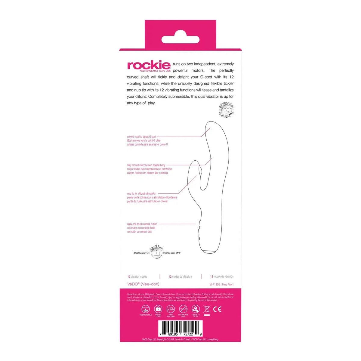 VeDO Rockie Rechargeable Dual Vibe