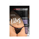 Vibes 3-Pack Fuck Off Thongs in Assorted
