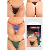 Vibes AF 3 Pack Thongs in Assorted Colors