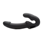 Vibrating Strapless Silicone Strap On with Remote Control