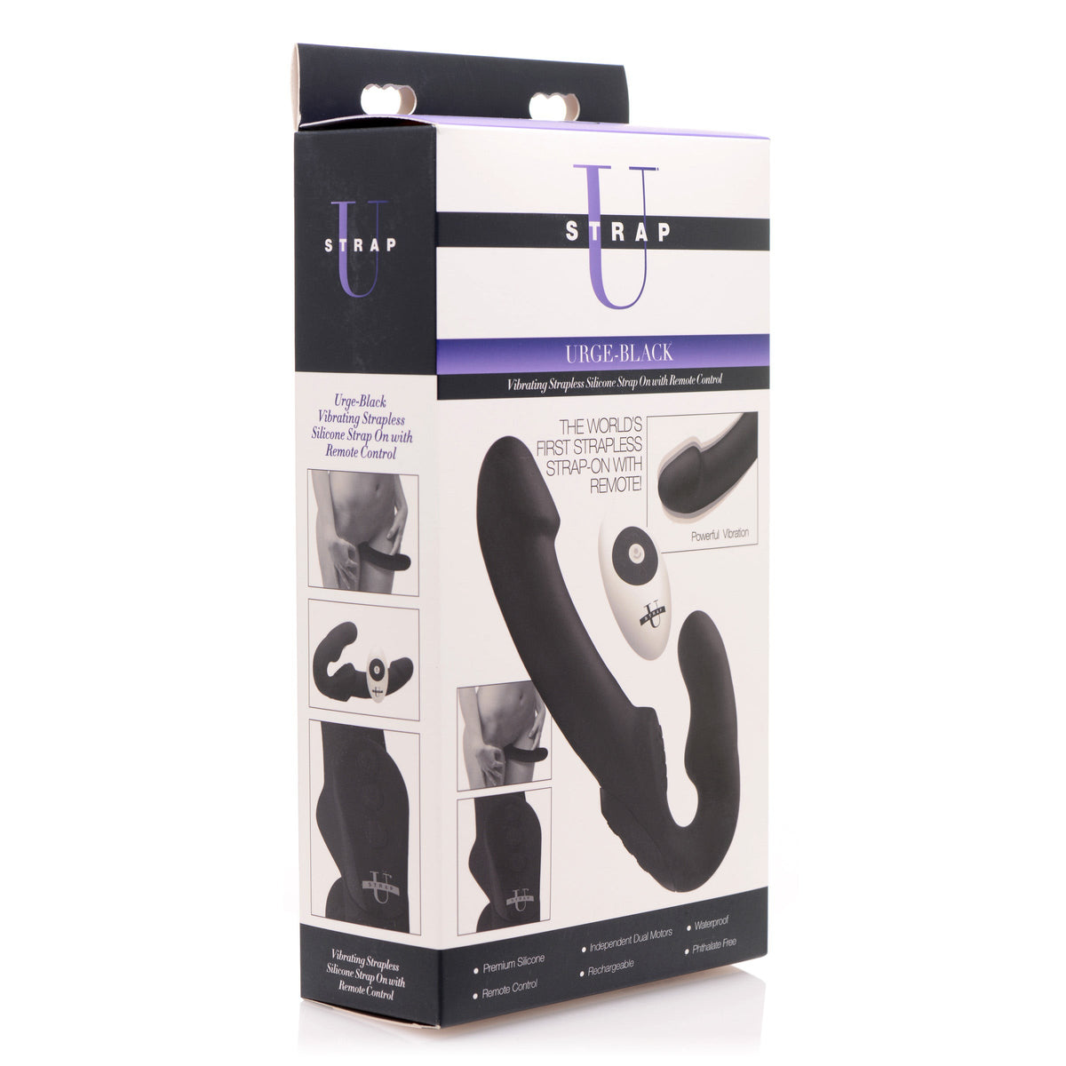 Vibrating Strapless Silicone Strap On with Remote Control