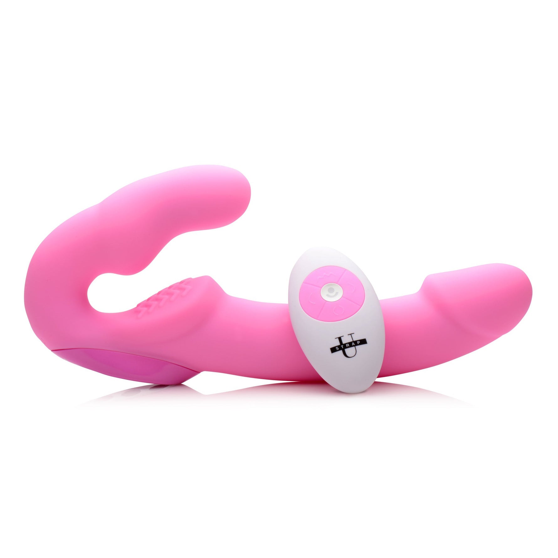 Vibrating Strapless Silicone Strap On with Remote Control