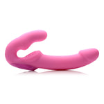 Vibrating Strapless Silicone Strap On with Remote Control