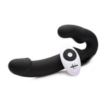 Vibrating Strapless Silicone Strap On with Remote Control