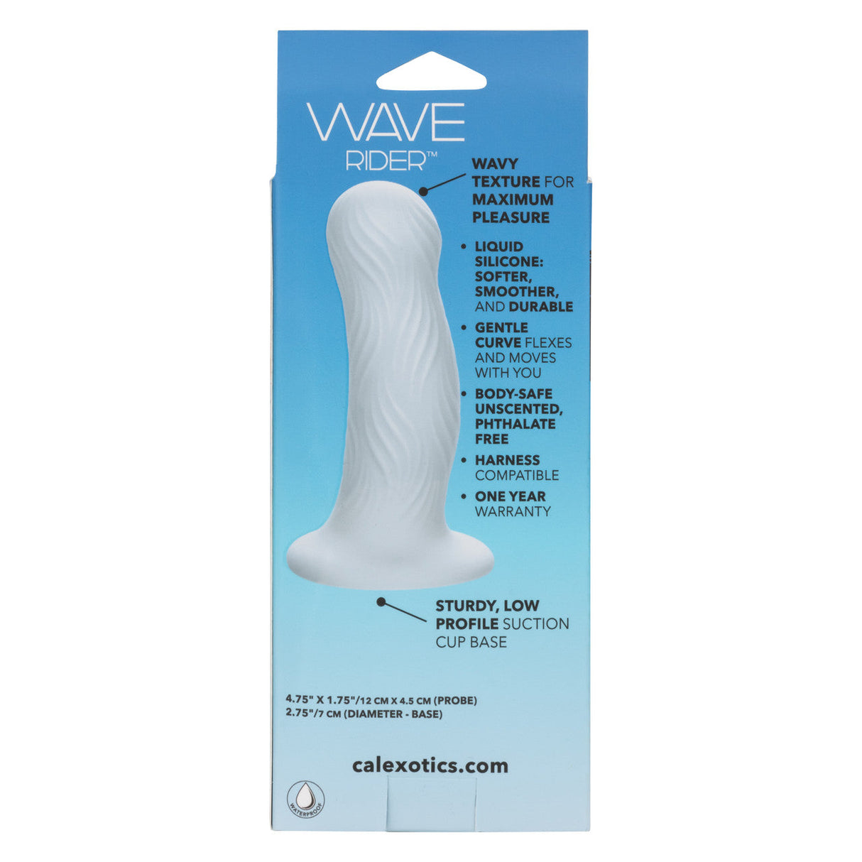 Wave Rider Foam Liquid Silicone Dildo