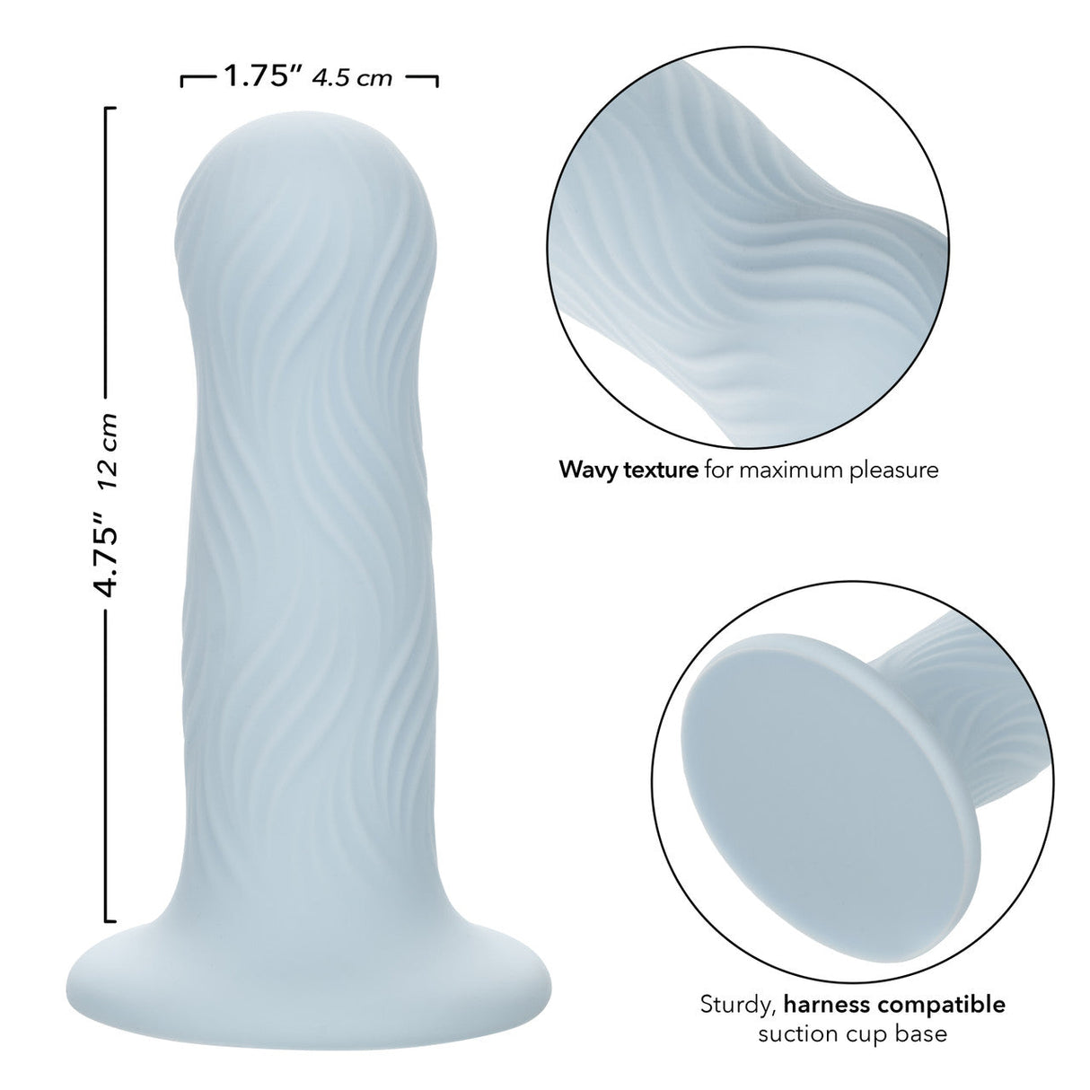 Wave Rider Foam Liquid Silicone Dildo