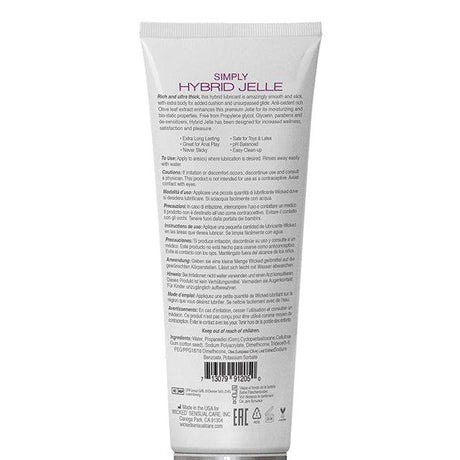 Wicked Simply Hybrid Jelle Lubricant