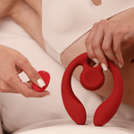SVibe Snail GIZI Duo Couples Stimulator in Burgundy