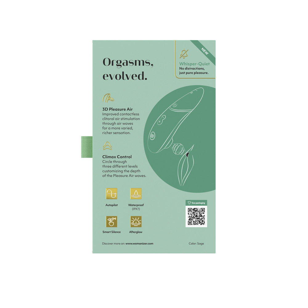 Womanizer Next 3D Climax Control Pleasure Air Clitoral Stimulator