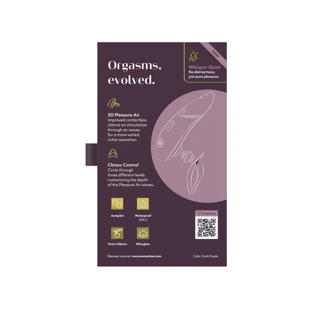 Womanizer Next 3D Climax Control Pleasure Air Clitoral Stimulator