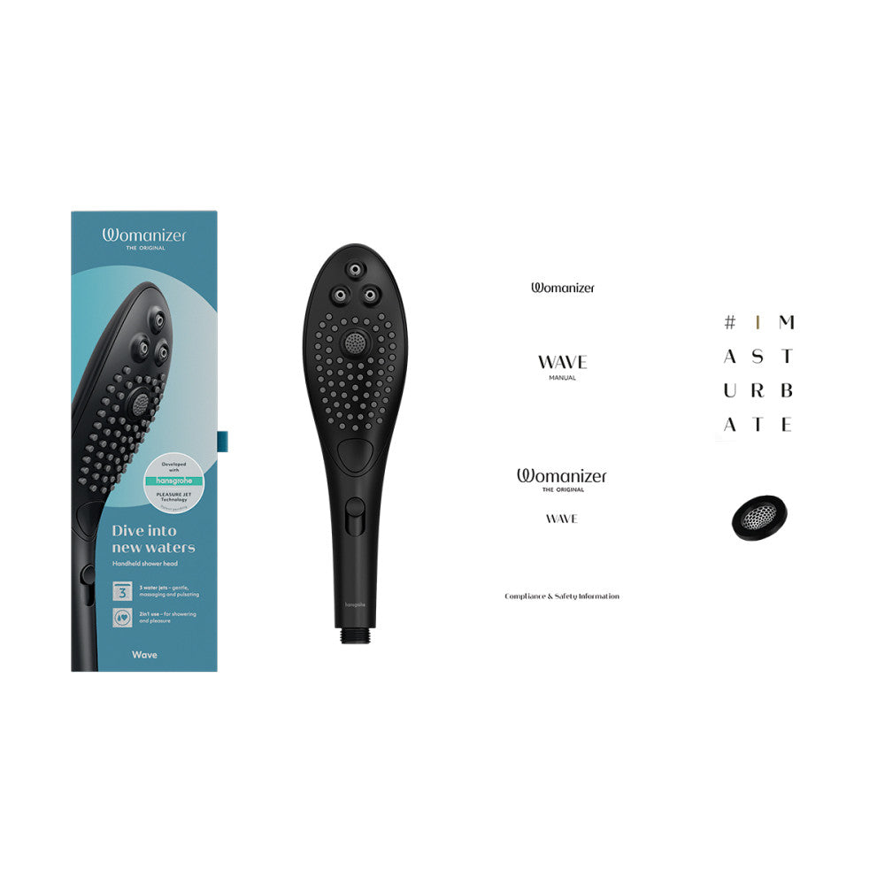 Womanizer Wave Shower Head & Water Massage Clitoral Stimulator