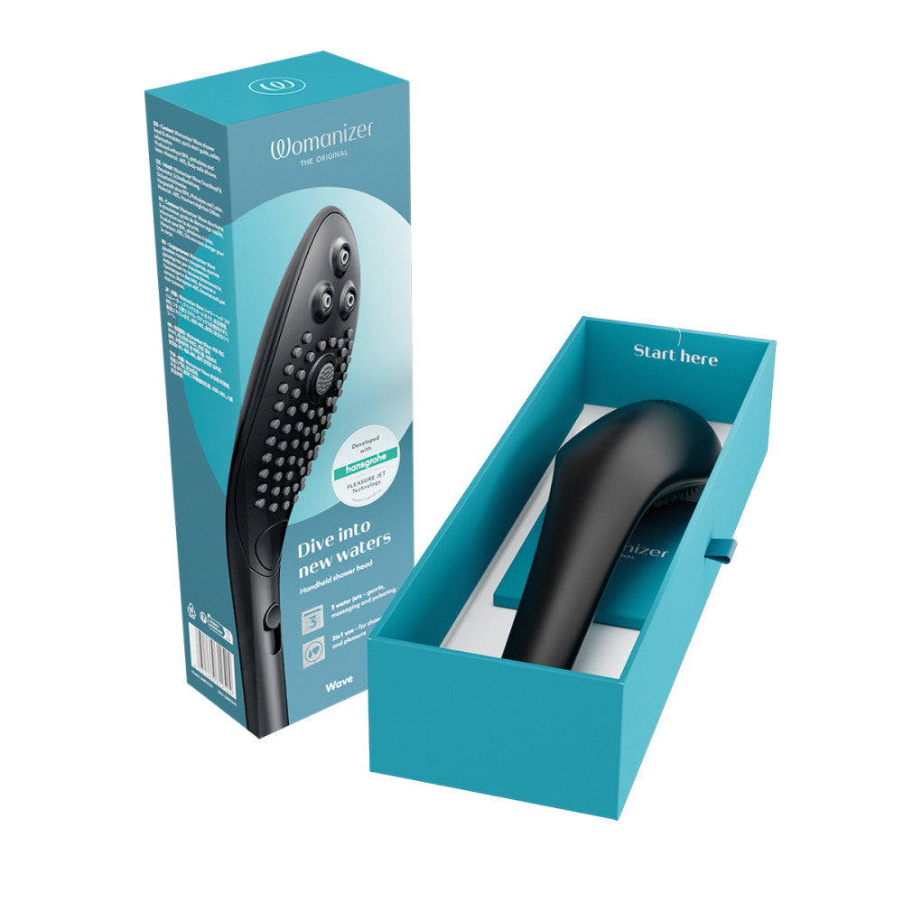 Womanizer Wave Shower Head & Water Massage Clitoral Stimulator