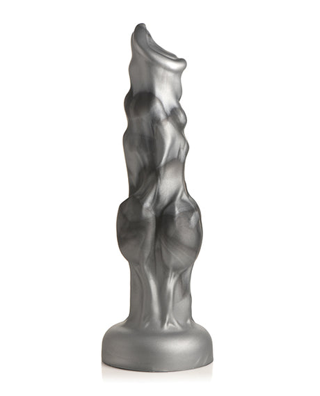 Night Prowler Silicone Silver Dildo