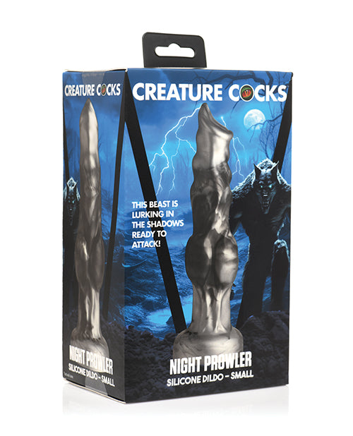 Night Prowler Silicone Silver Dildo