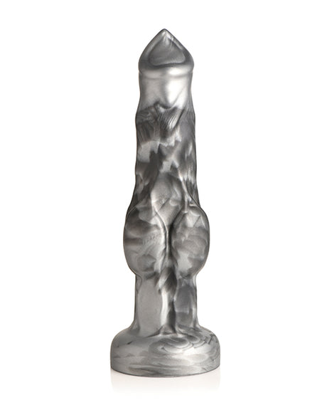 Night Prowler Silicone Silver Dildo