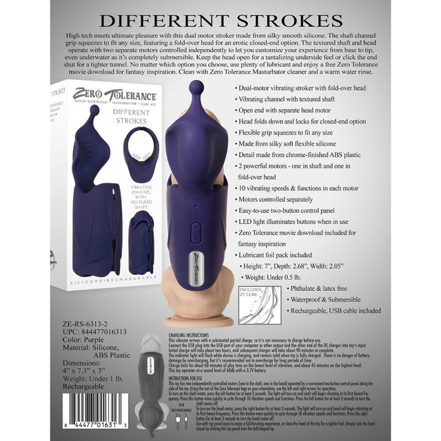 Zero Tolerance Different Strokes Vibrating Masturbator
