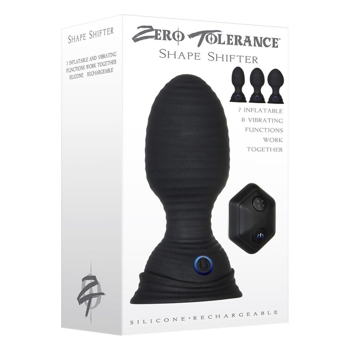 Zero Tolerance Shape Shifter Inflatable Vibrating Butt Plug