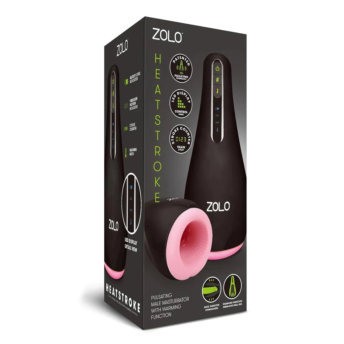 Zolo Heatstroke Vibrating Masturbator