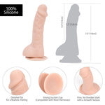 Addiction Brad 7.5 Inch Suction Cup Dildo
