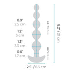 b-Vibe Cinco Remote Control Rechargeable Anal Beads