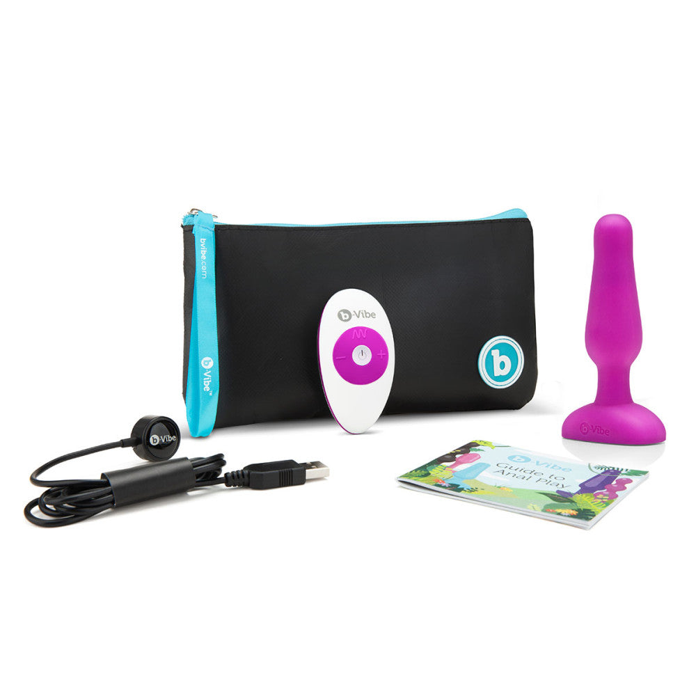 b-Vibe Novice Vibrating Silicone Butt Plug