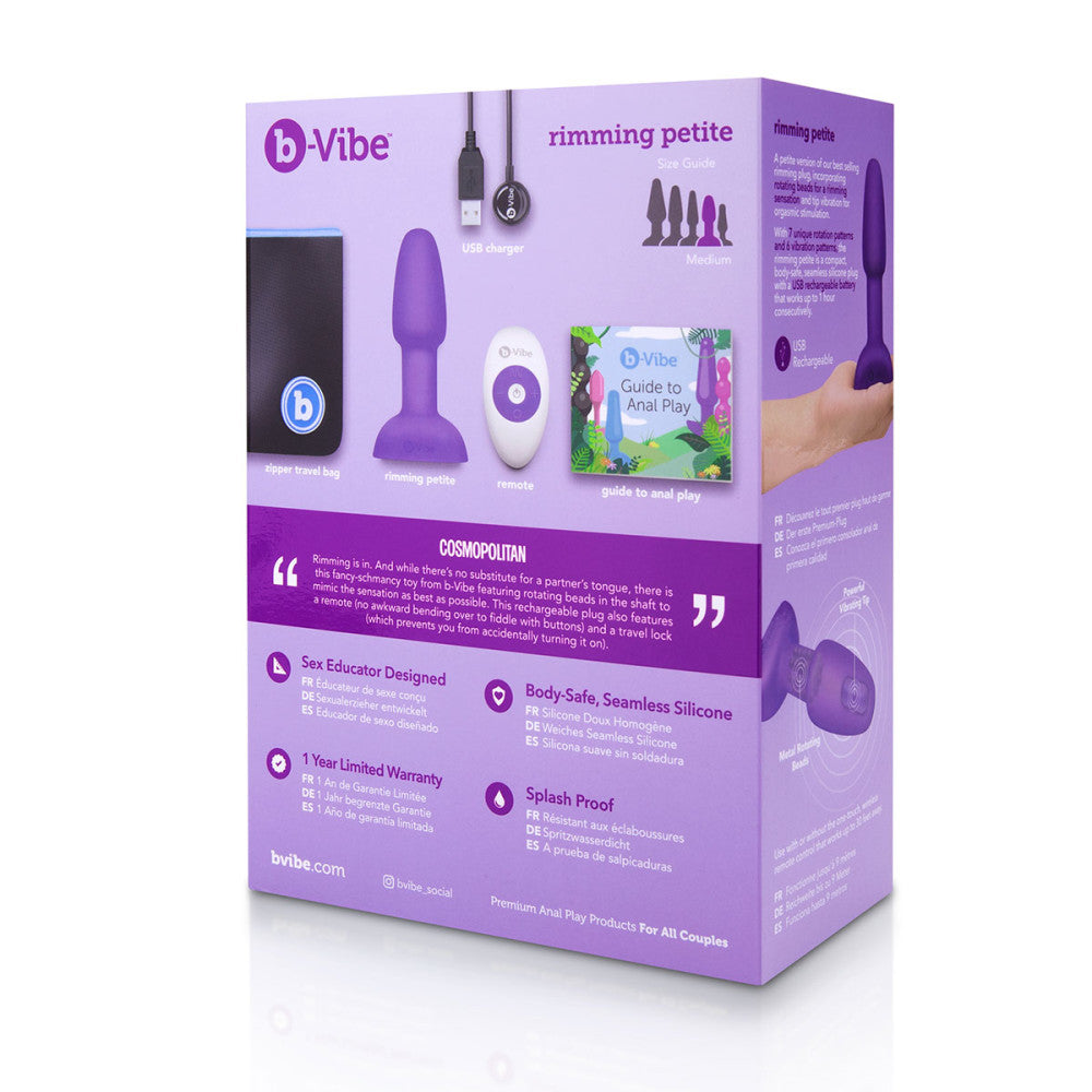 b-Vibe Petite Wireless Rimming Butt Plug