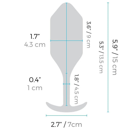 b-Vibe Vibrating Weighted Snug Plug