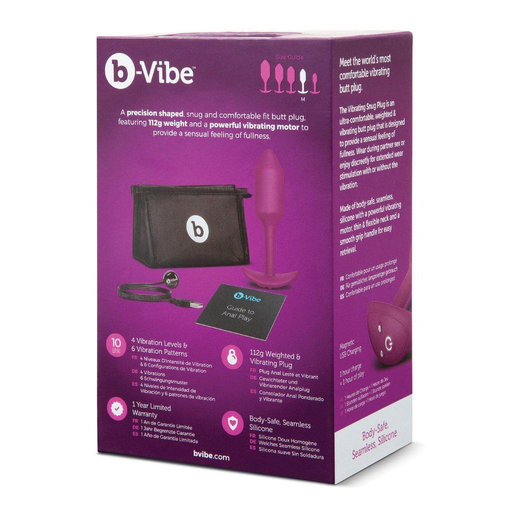 b-Vibe Vibrating Weighted Snug Plug