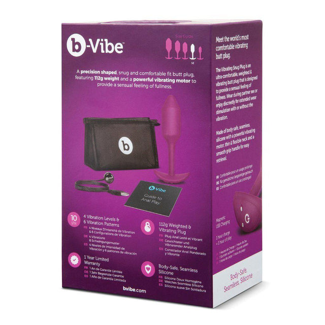 b-Vibe Vibrating Weighted Snug Plug