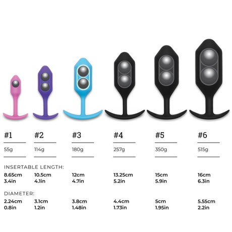 b-Vibe Weighted Snug Plug 1