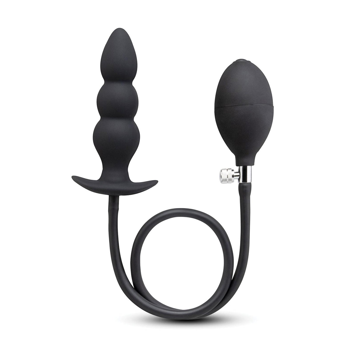 b-Vibe Beaded Inflatable Anal Plug with Hand Pump