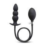 b-Vibe Beaded Inflatable Anal Plug with Hand Pump