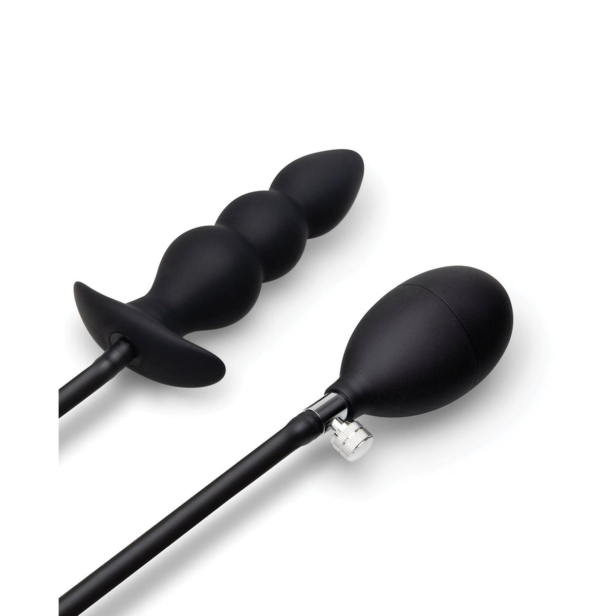 b-Vibe Beaded Inflatable Anal Plug with Hand Pump