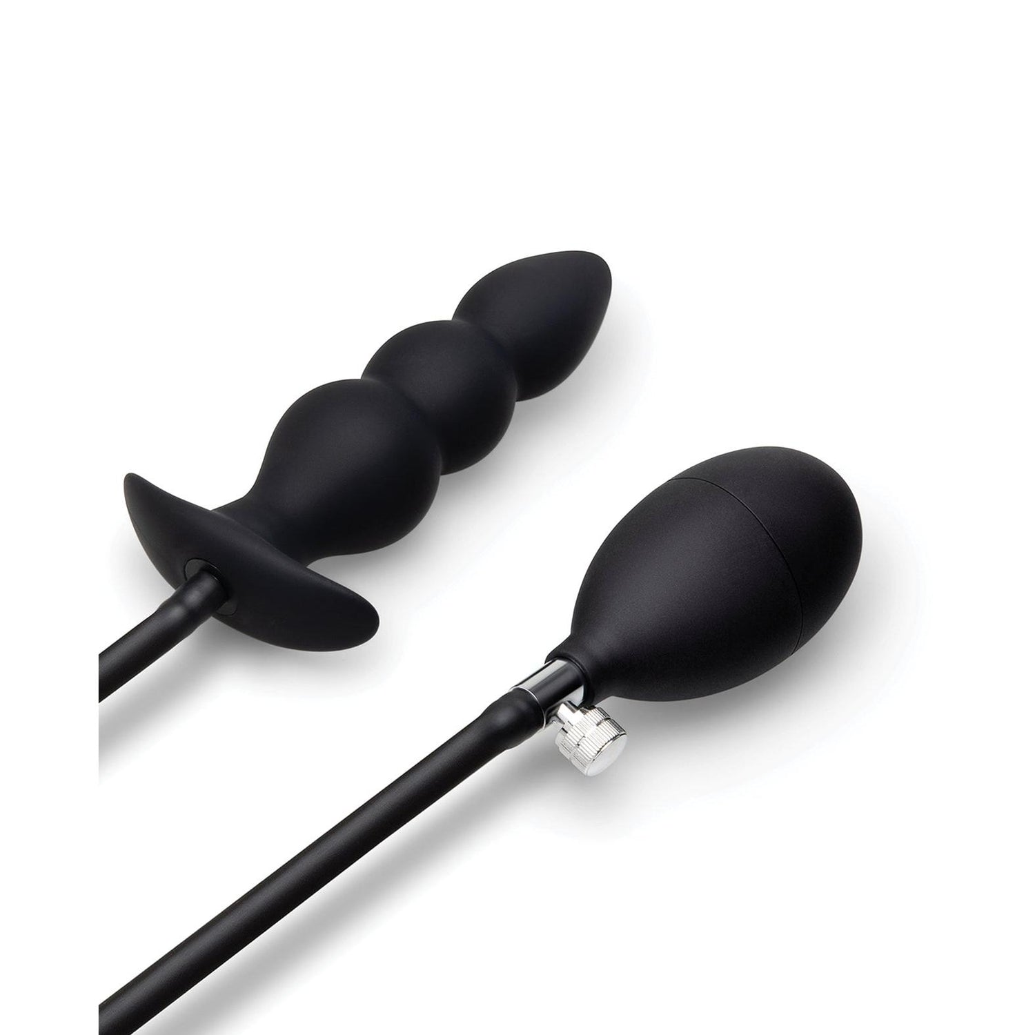 b-Vibe Beaded Inflatable Anal Plug with Hand Pump